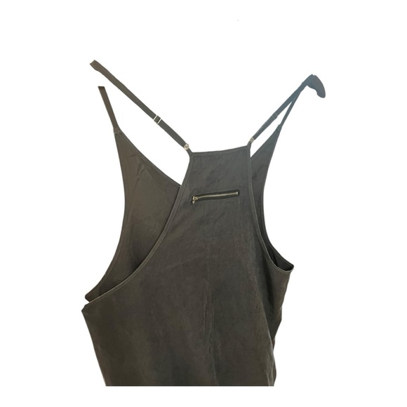 12) Boutique Black Washed Harem Romper Onesie Dupe Jumpsuit Size Medium NWOT - Picture 9 of 16